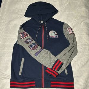 NWOT New England Patriots zip up sweatshirt size Large
